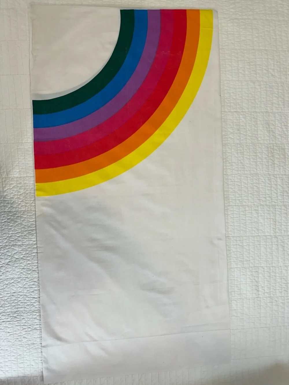 Stranger Things Rainbow Pillowcase Wamsutta White Rainbow King Sized Single